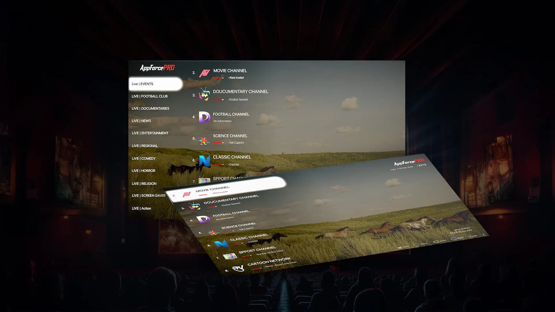 User-friendly Android TV media player interface